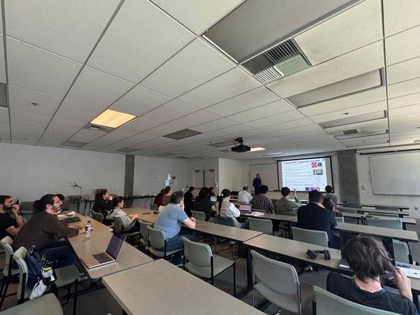 Dr. Glazier giving a talk - 2